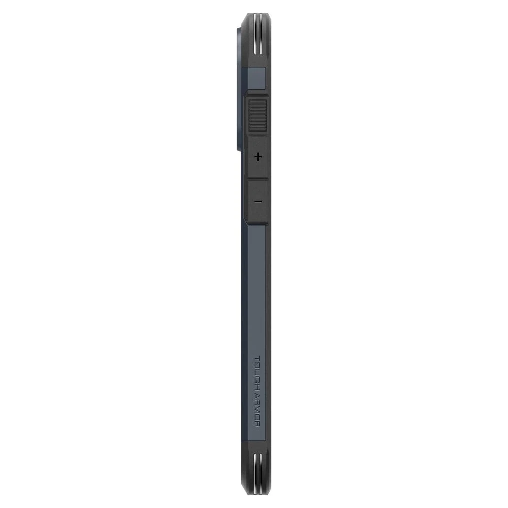 Spigen Tough Armor MagSafe su stoveliu Apple iPhone 16 Pro Max – dėklas telefonui pilkos spalvos