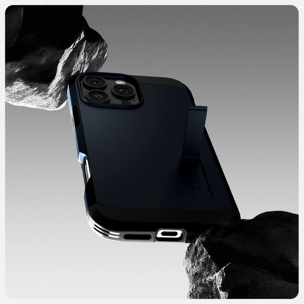 Dėklas „Spigen Tough Armor MagSafe“, metalinis skalūno spalvos – „Apple iPhone 16 Pro“