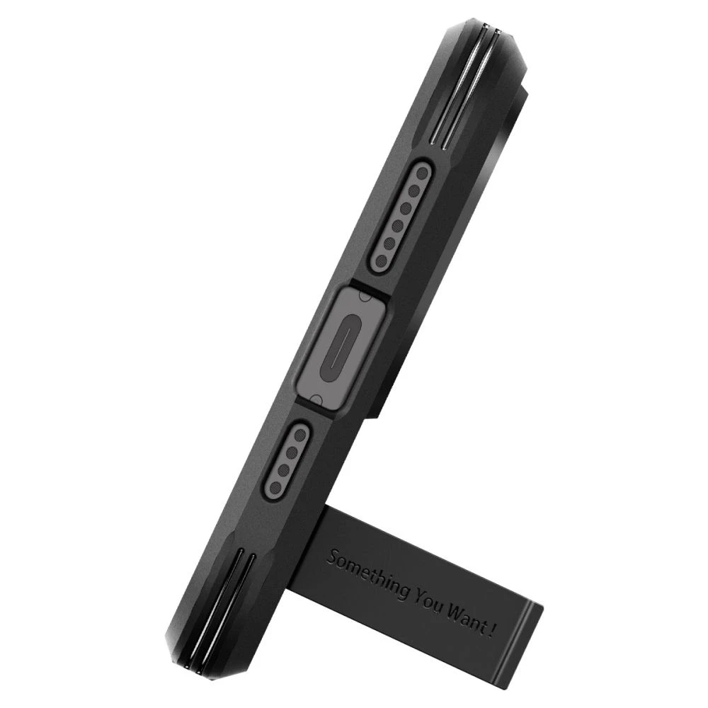 Spigen Tough Armor (MagFit) dėklas skirtas Apple iPhone 15 Pro Max, spalva - Juoda
