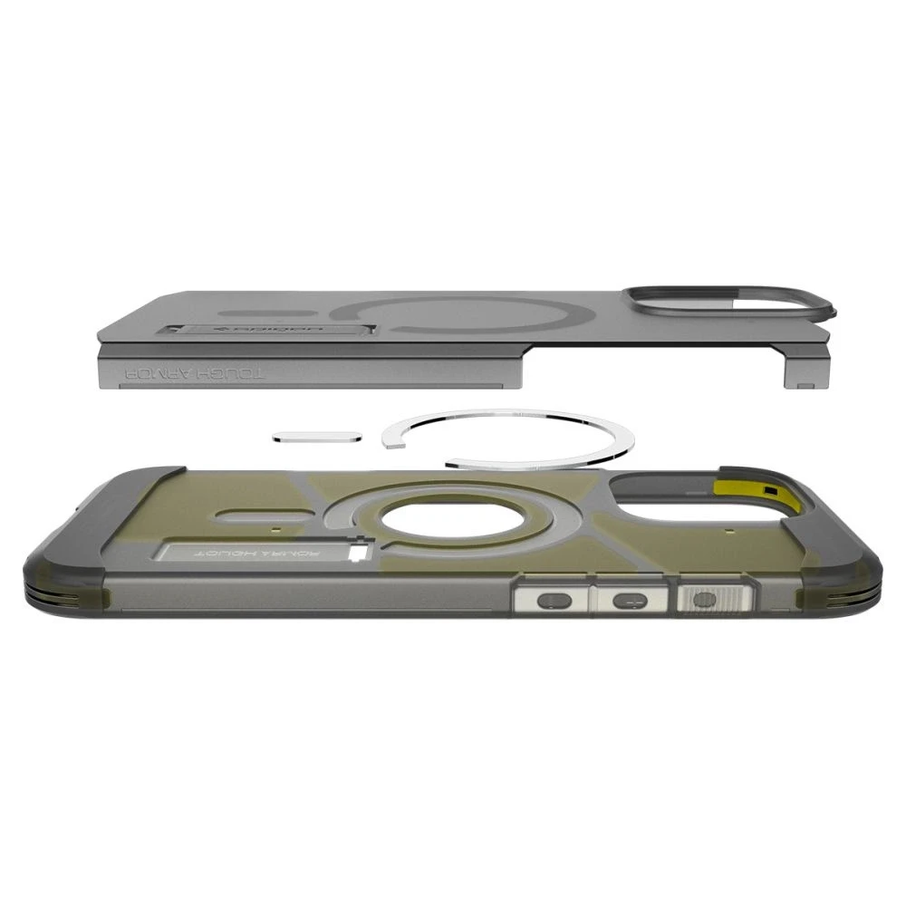 Spigen Tough Armor Mag MagSafe – dėklas skirtas Apple iPhone 16 Pro Max Frost Juodas