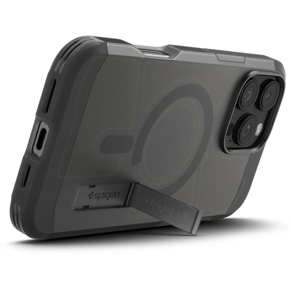 Spigen Tough Armor Mag MagSafe – dėklas skirtas Apple iPhone 16 Pro Max Frost Juodas