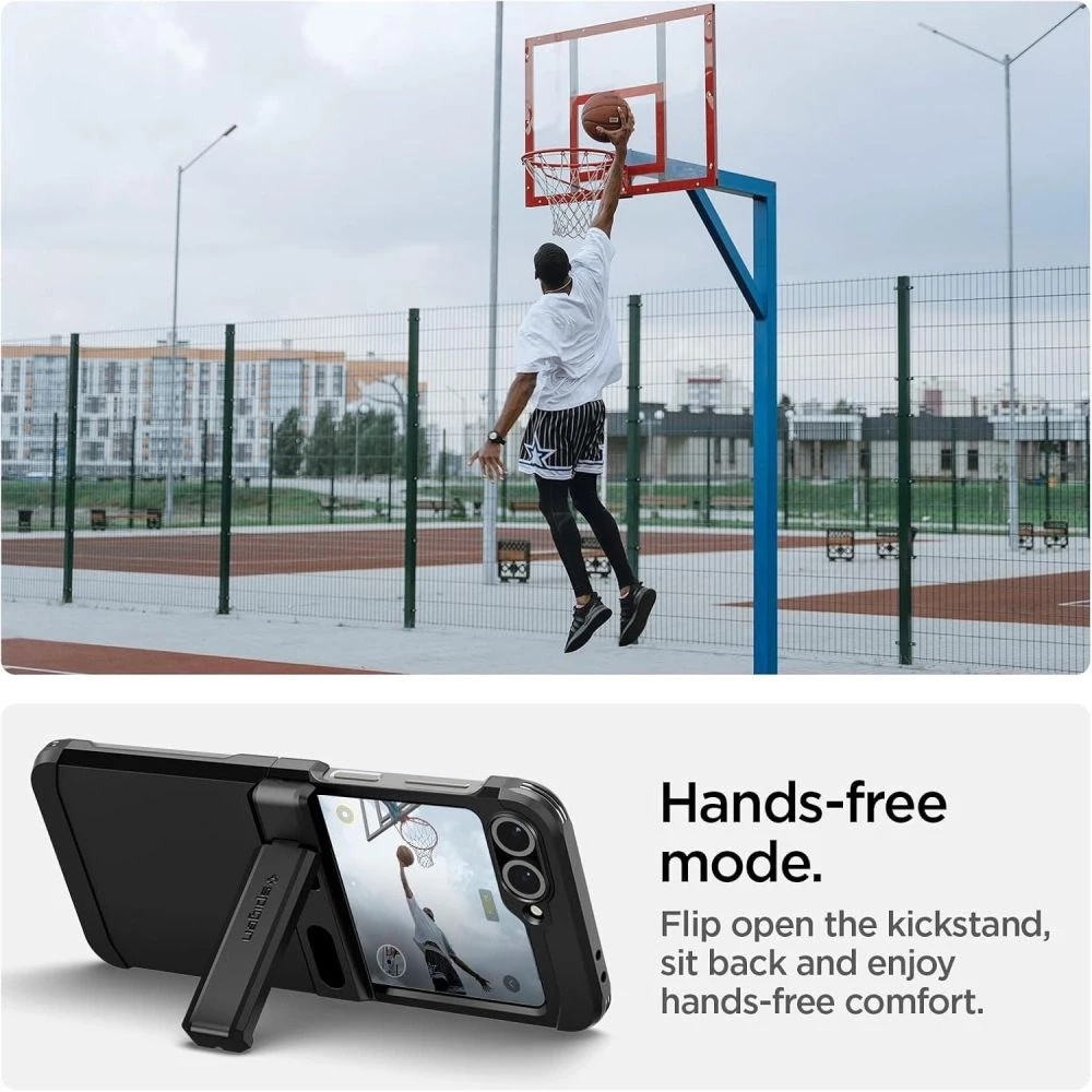 Dėklas Spigen „Tough Armor Pro Mag Magsafe Galaxy Z Flip 7 FE“ juodas