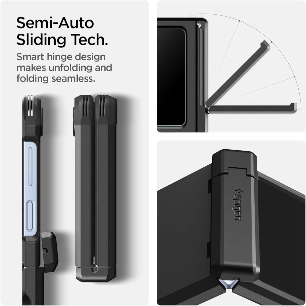 Dėklas Spigen „Tough Armor Pro Mag Magsafe Galaxy Z Flip 7 FE“ juodas