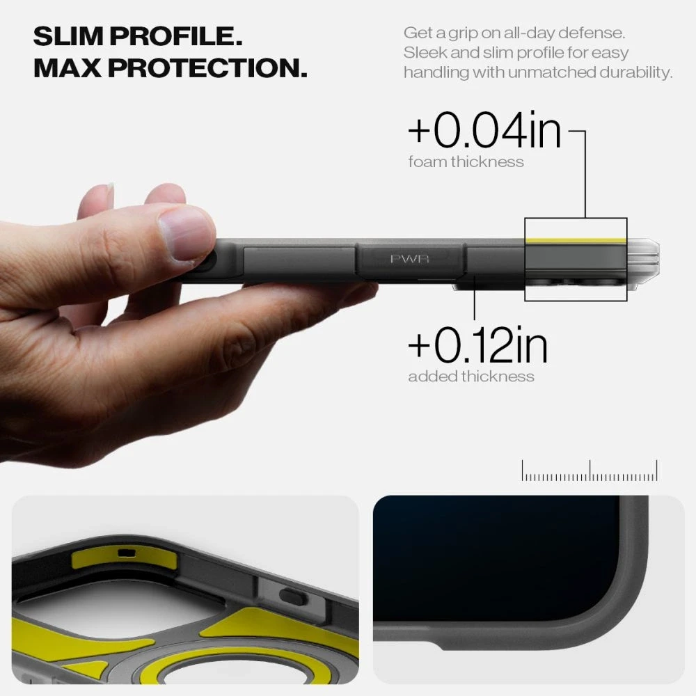 Spigen Tough Armor "T" Mag MagSafe dėklas iPhone 16 Pro - juodas