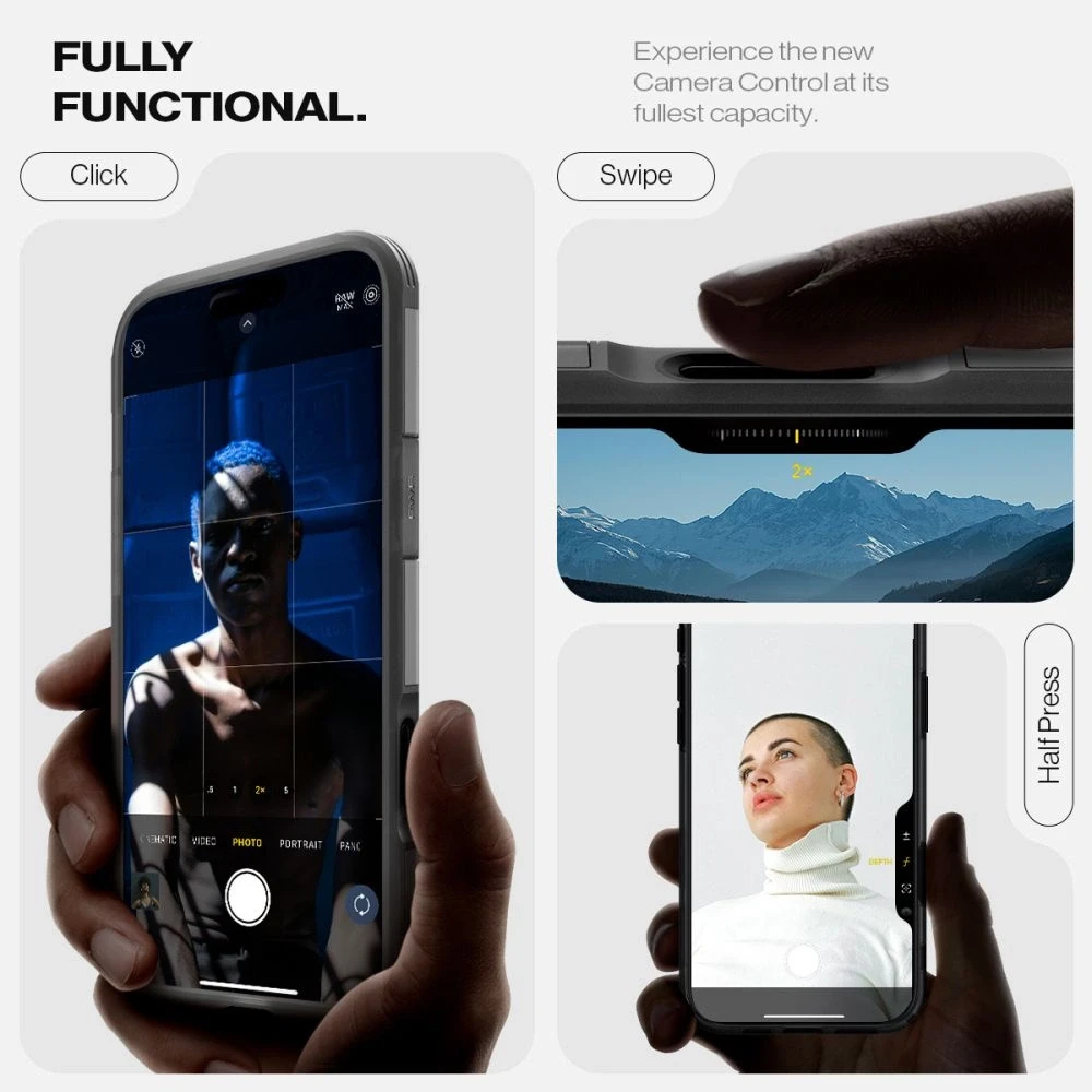 Spigen Tough Armor "T" Mag MagSafe dėklas iPhone 16 Pro - juodas