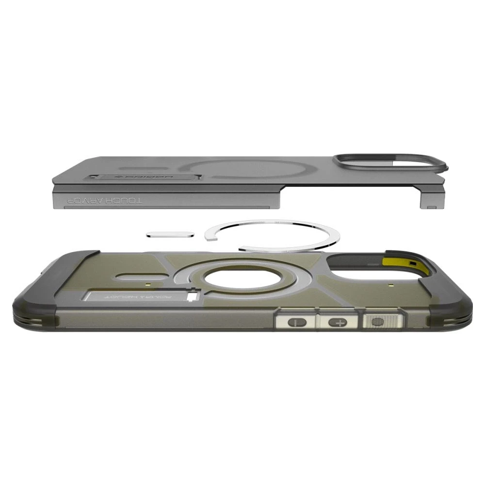 Spigen Tough Armor "T" Mag MagSafe dėklas iPhone 16 Pro - juodas