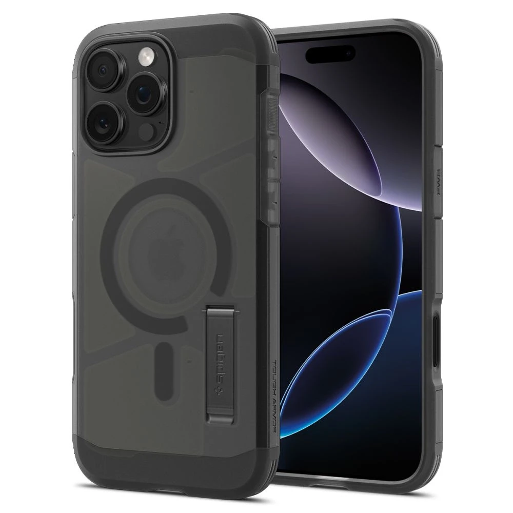 Spigen Tough Armor "T" Mag MagSafe dėklas iPhone 16 Pro - juodas