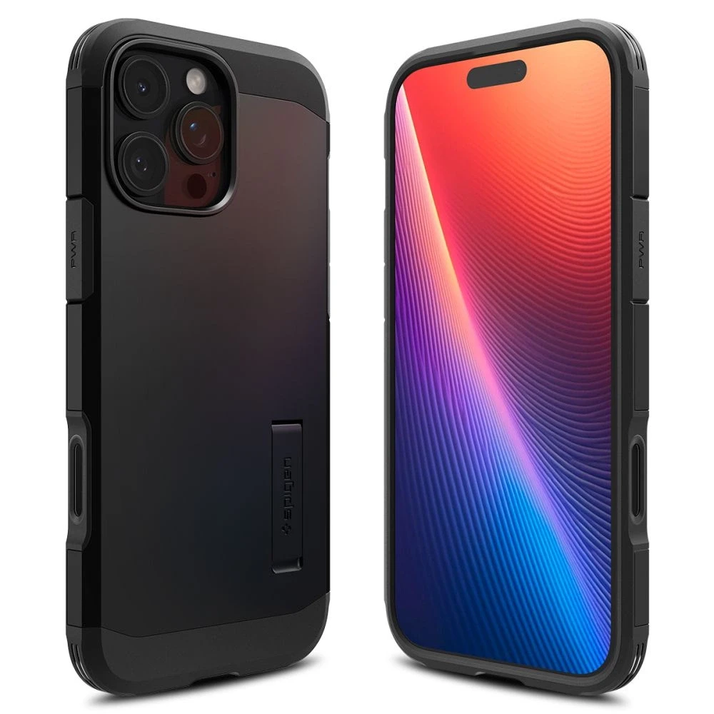 Apple iPhone 16 Pro Spigen Tough Armor „T” Mag MagSafe dėklas telefonui juodos spalvos