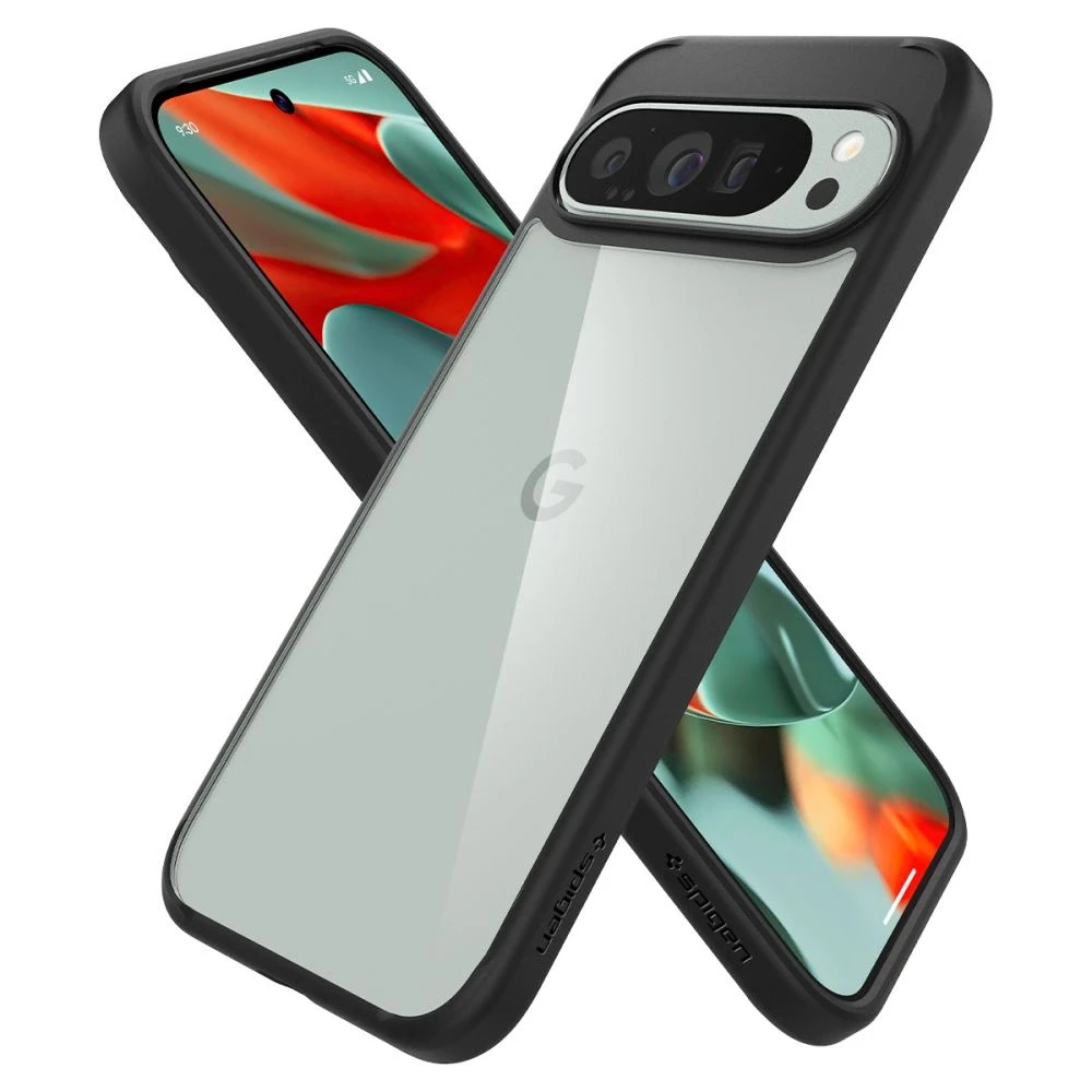 Google Pixel 9 Pro XL Spigen Ultra Hybrid Matte dėklas telefonui juodos spalvos