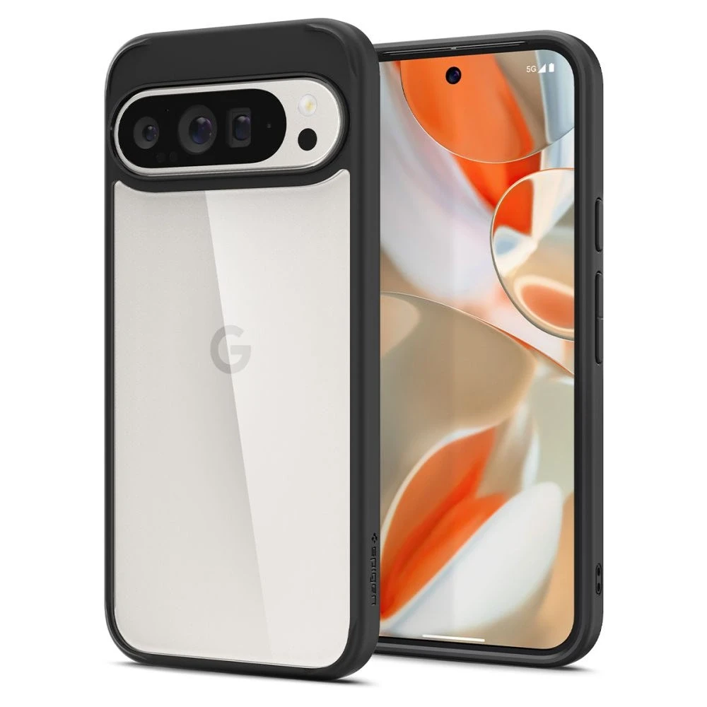 Google Pixel 9 Pro XL Spigen Ultra Hybrid Matte dėklas telefonui juodos spalvos