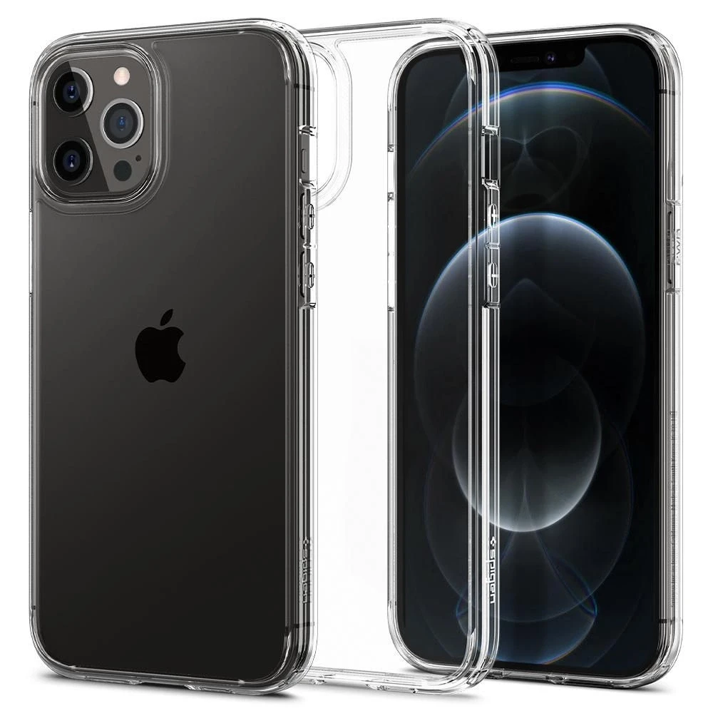 Spigen Ultra Hybrid dėklas skirtas Apple iPhone 12 Pro Max, spalva - Crystal Clear