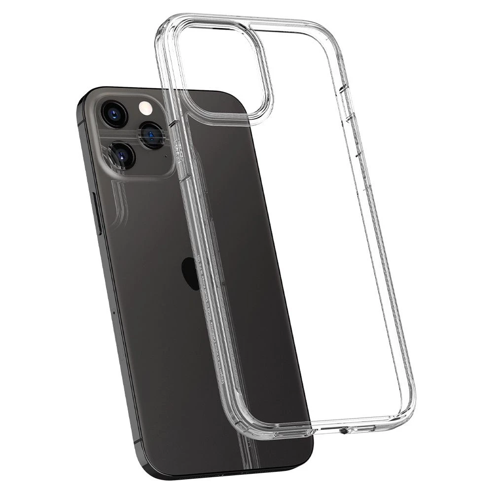 Spigen Ultra Hybrid dėklas skirtas Apple iPhone 12 Pro Max, spalva - Crystal Clear