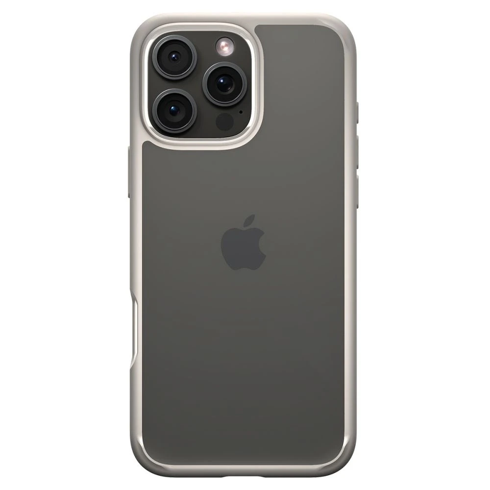 Dėklas „Spigen Ultra Hybrid“, natūralus titanas – „Apple iPhone 16 Pro“