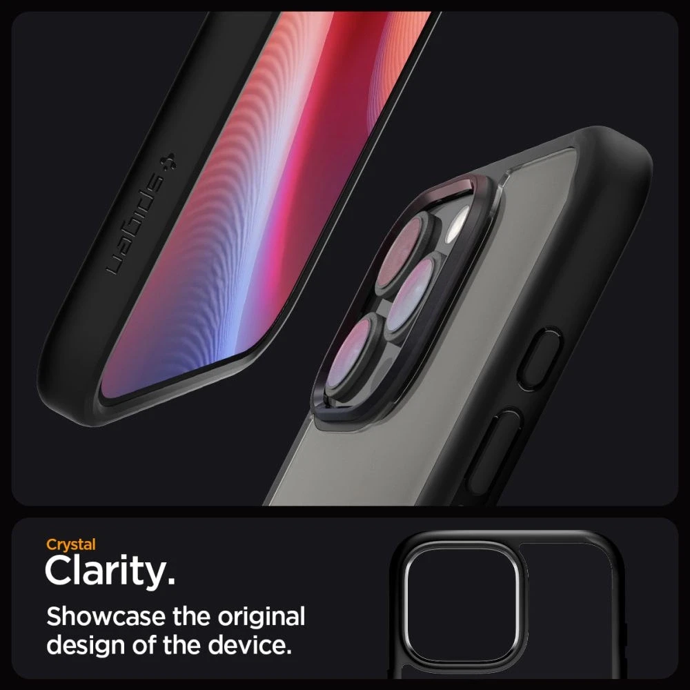 Spigen Ultra Hybrid Apple iPhone 16 Pro Max – dėklas telefonui juodos matinės spalvos