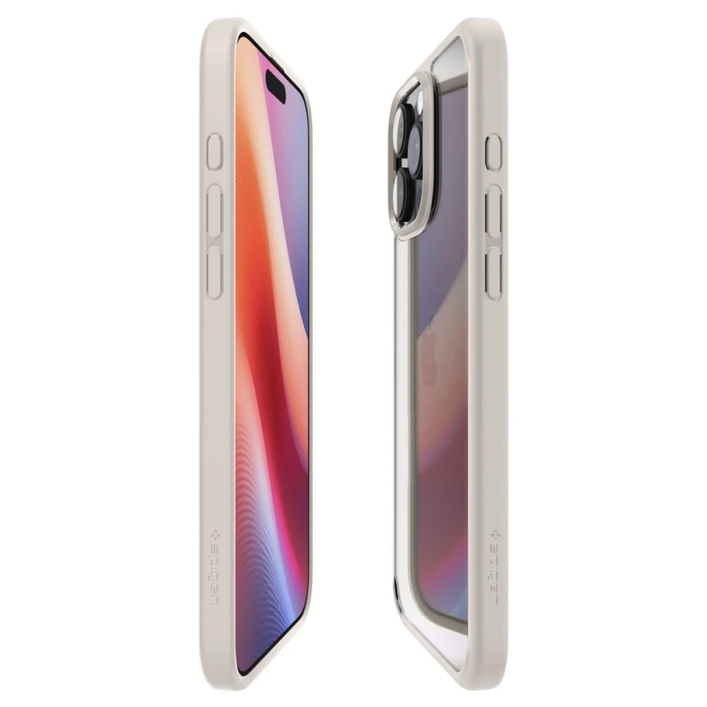 Dėklas „Spigen Ultra Hybrid“, natūralus titanas – „Apple iPhone 16 Pro“