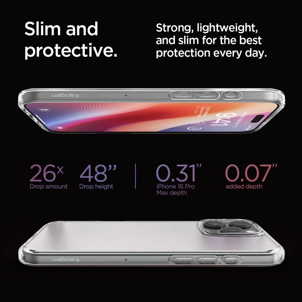 Spigen Ultra Hybrid Apple iPhone 16 Pro Max – dėklas telefonui skaidrus