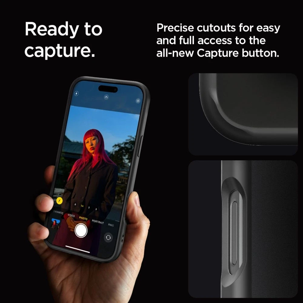 Spigen Ultra Hybrid Apple iPhone 16 Pro Max – dėklas telefonui juodos spalvos
