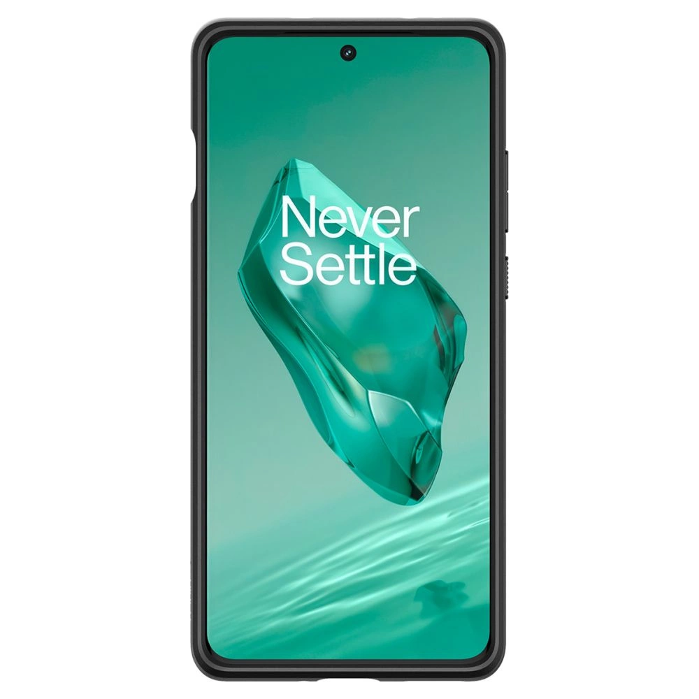 OnePlus 12 Spigen Ultra Hybrid Crystal telefono dėklas juodos spalvos
