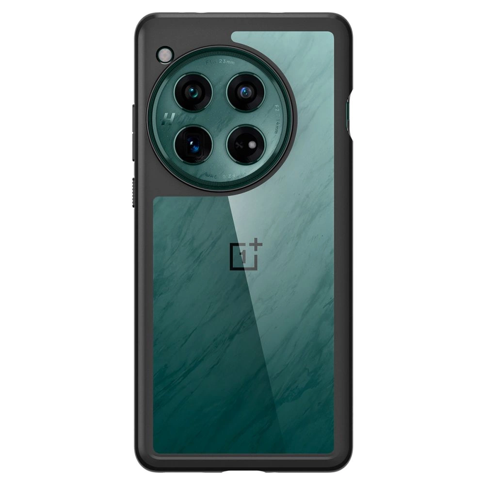 OnePlus 12 Spigen Ultra Hybrid Crystal telefono dėklas juodos spalvos