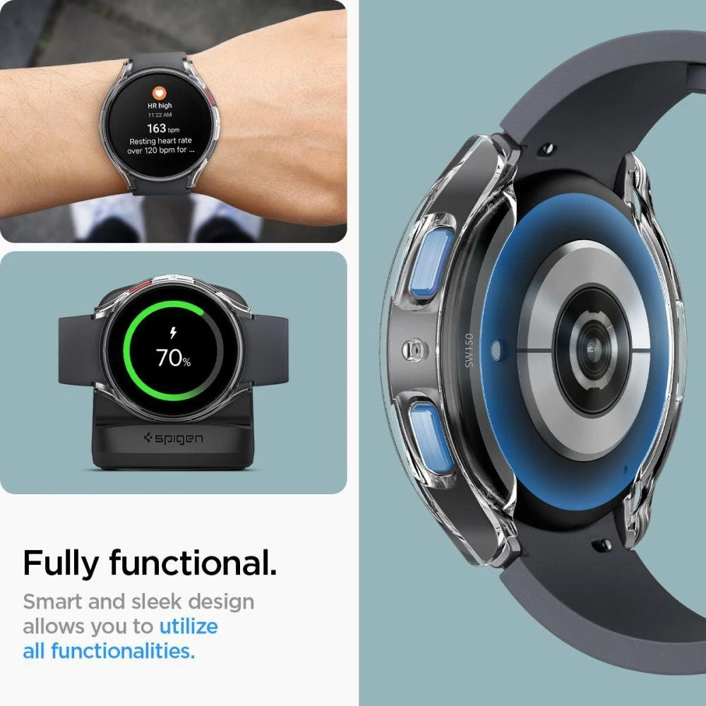 Spigen Ultra Hybrid Samsung Galaxy Watch 6 44mm skaidrus dėklas ACS06497