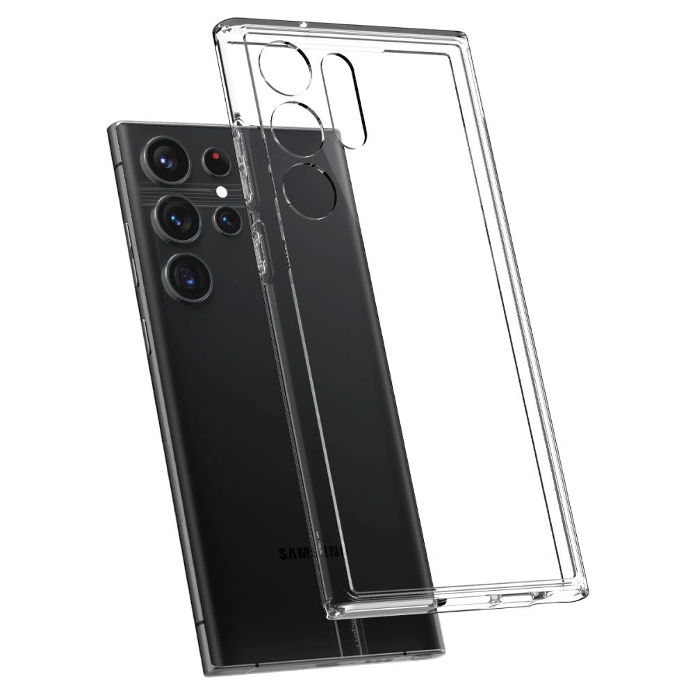 Spigen Ultra Hybrid dėklas skirtas Samsung Galaxy S23 Ultra, spalva - Crystal Clear