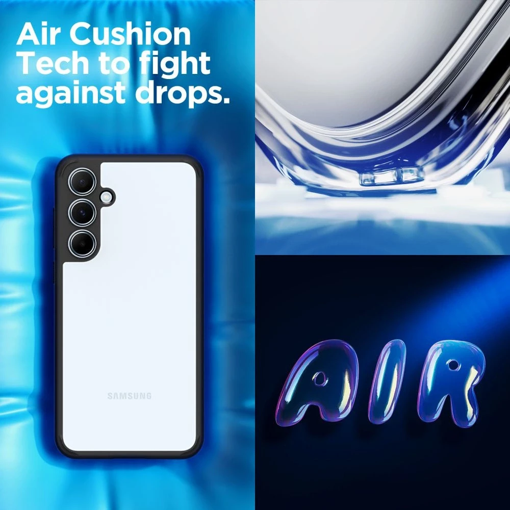 Dėklas SPIGEN ULTRA HYBRID GALAXY A55 5G MATTE Juodas