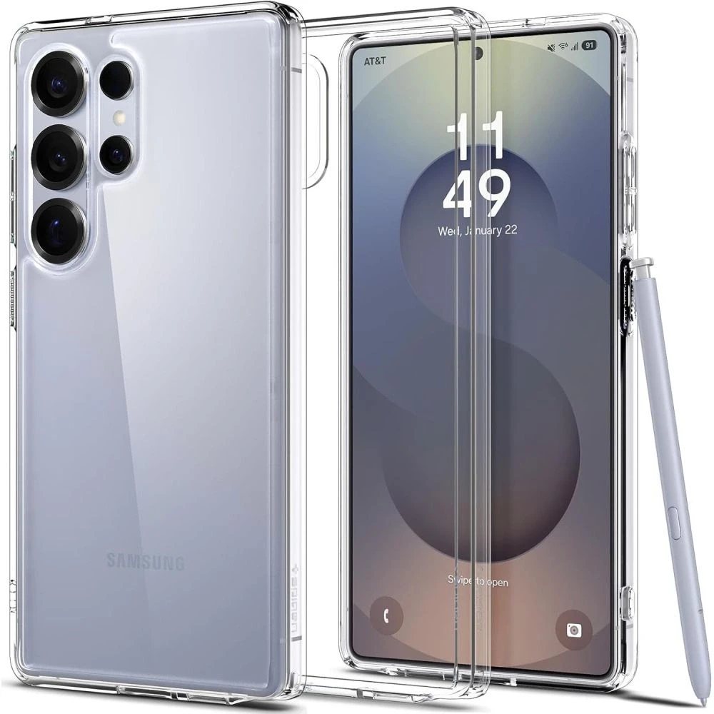 Dėklas Spigen Ultra Hybrid Galaxy S25 Ultra krištolo skaidrumo