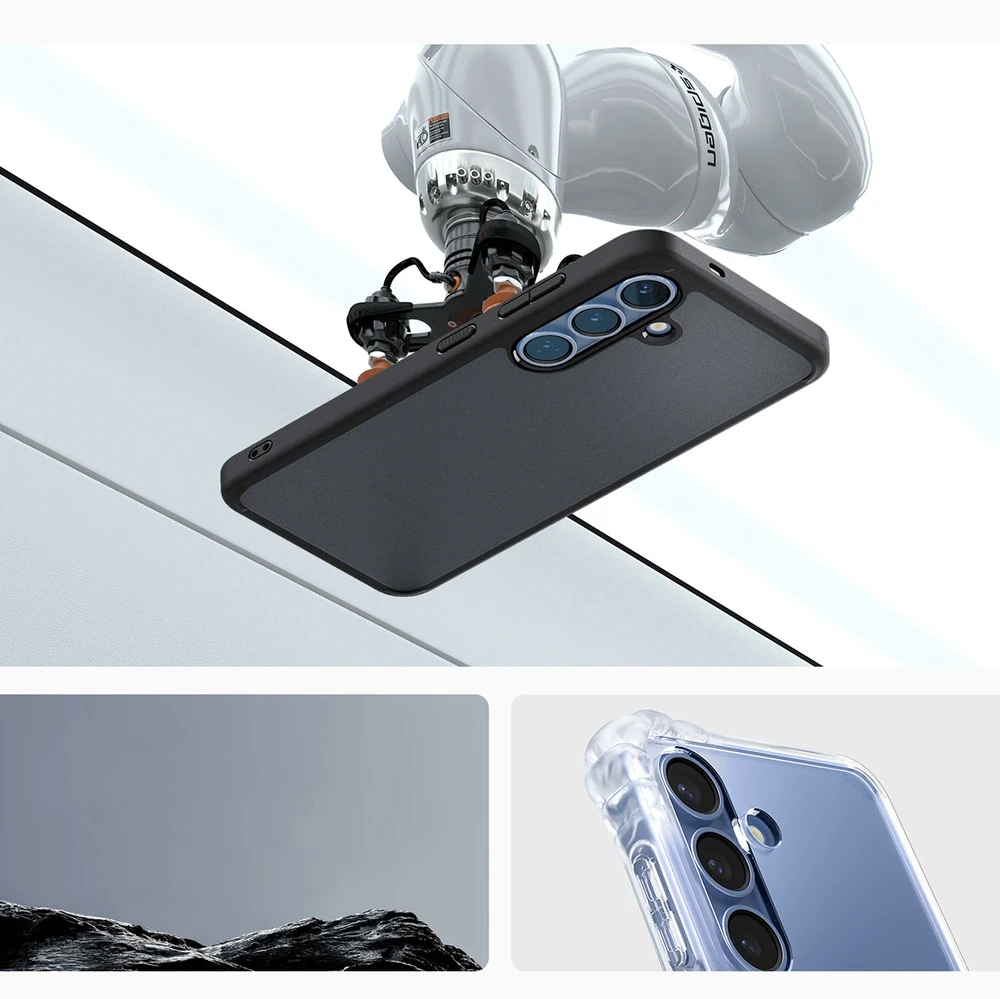 Spigen dėklas ULTRA HYBRID skirtas Samsung Galaxy S25 frost juodos spalvos