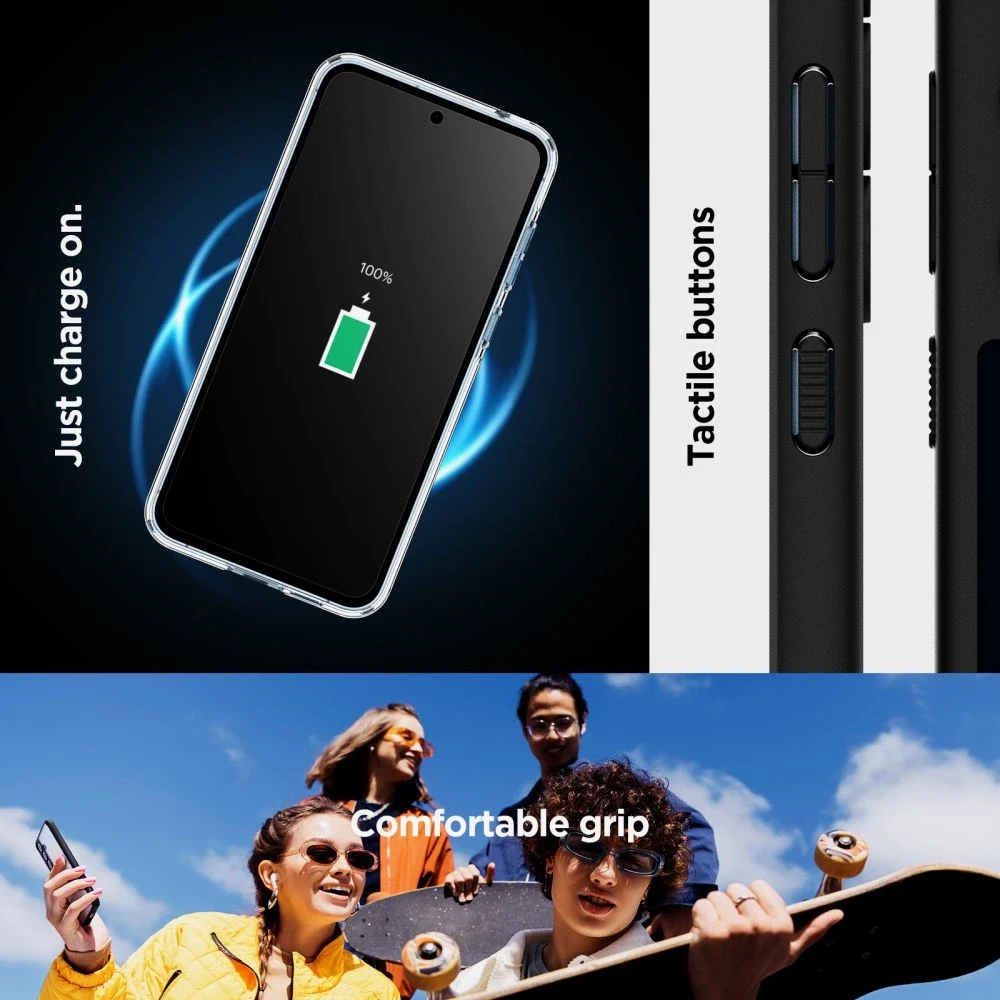 Dėklas SPIGEN ULTRA HYBRID GALAXY A55 5G MATTE Juodas