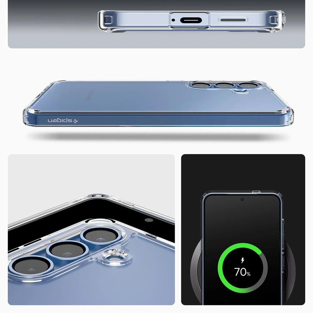Spigen dėklas ULTRA HYBRID skirtas Samsung Galaxy S25 crystal clear