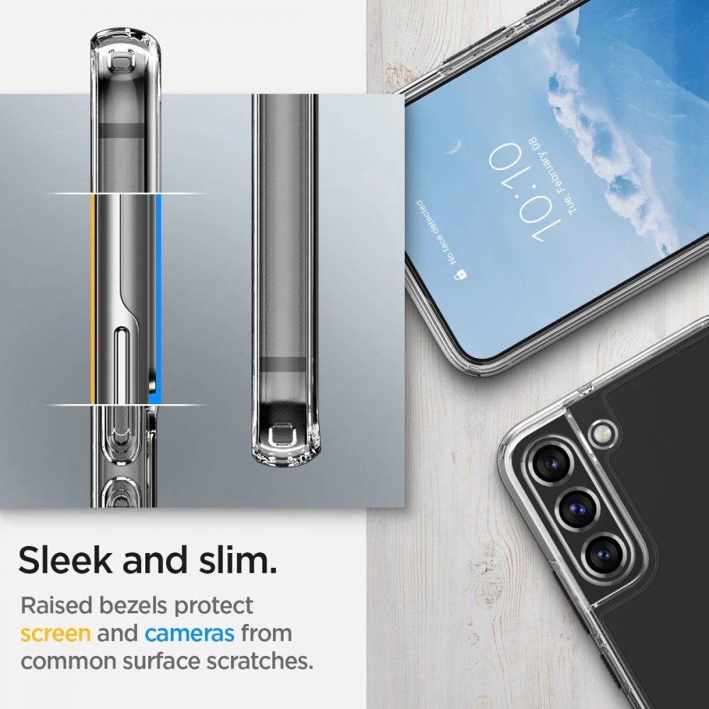 Dėklas SPIGEN ULTRA HYBRID GALAXY S22 CRYSTAL CLEAR