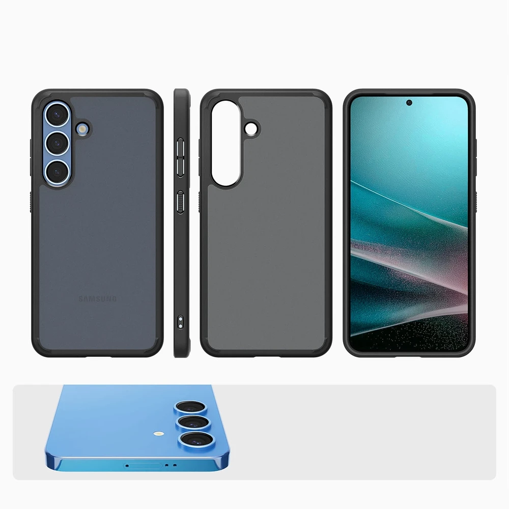 Spigen dėklas ULTRA HYBRID skirtas Samsung Galaxy S25 frost juodos spalvos