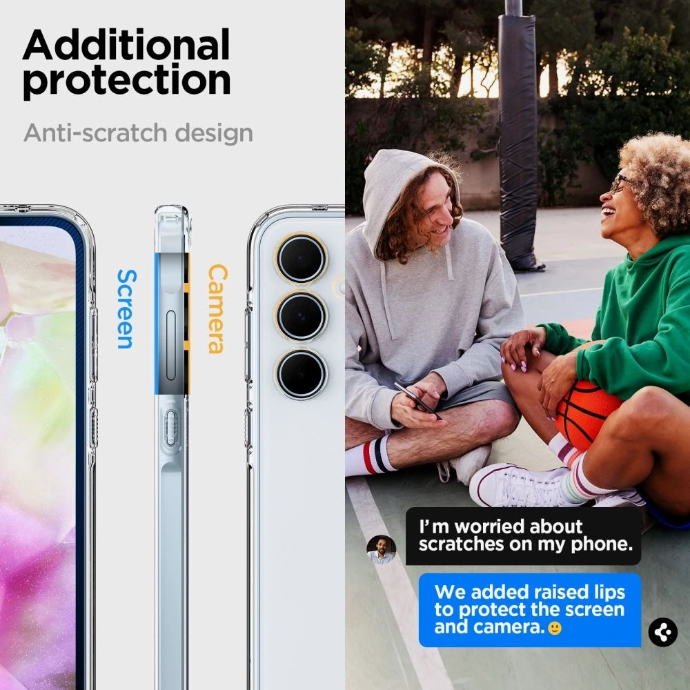 Samsung Galaxy A55 5G Spigen Ultra Hybrid Crystal dėklas telefonui skaidrus