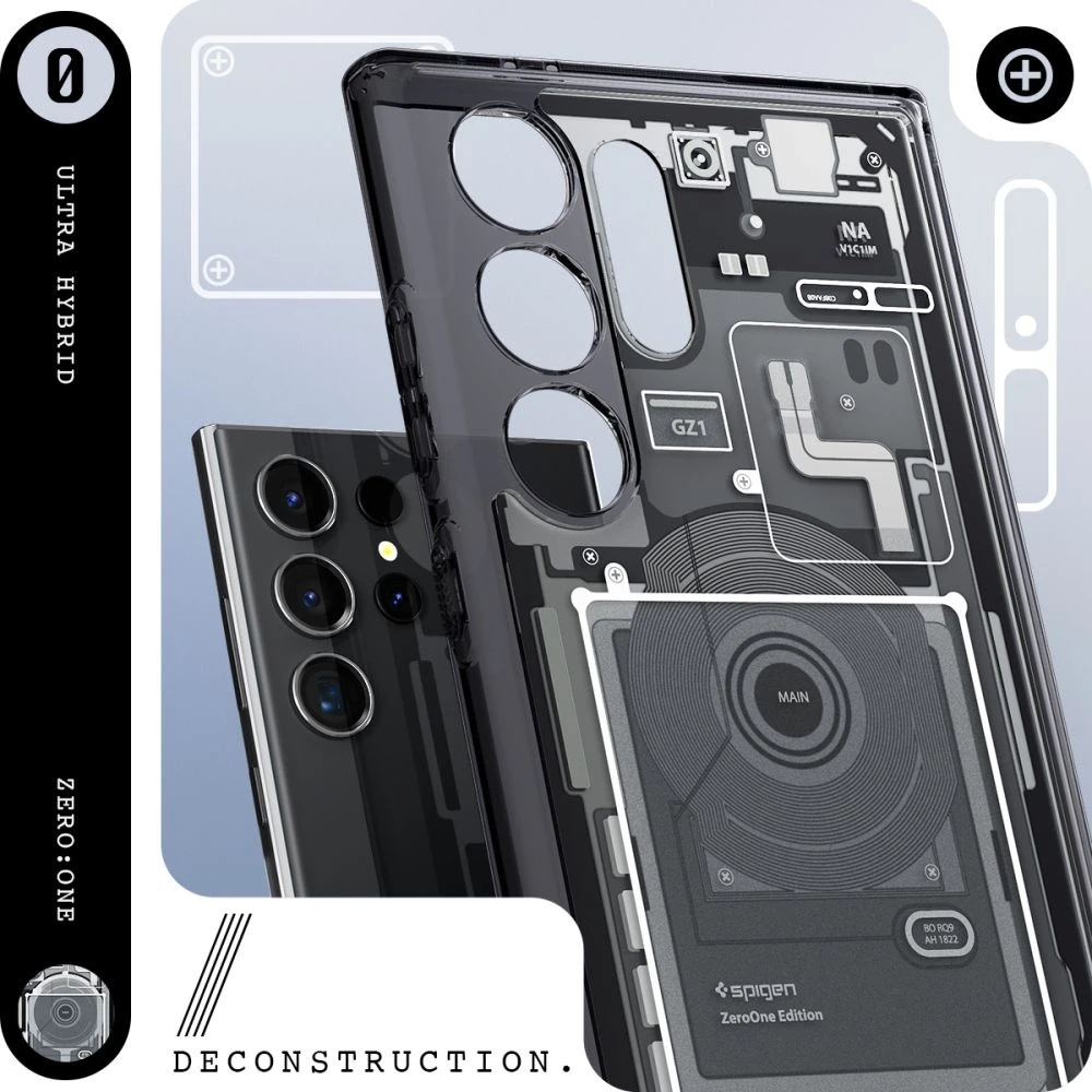 Dėklas Spigen Ultra Hybrid, zero one – Samsung Galaxy S24 Ultra