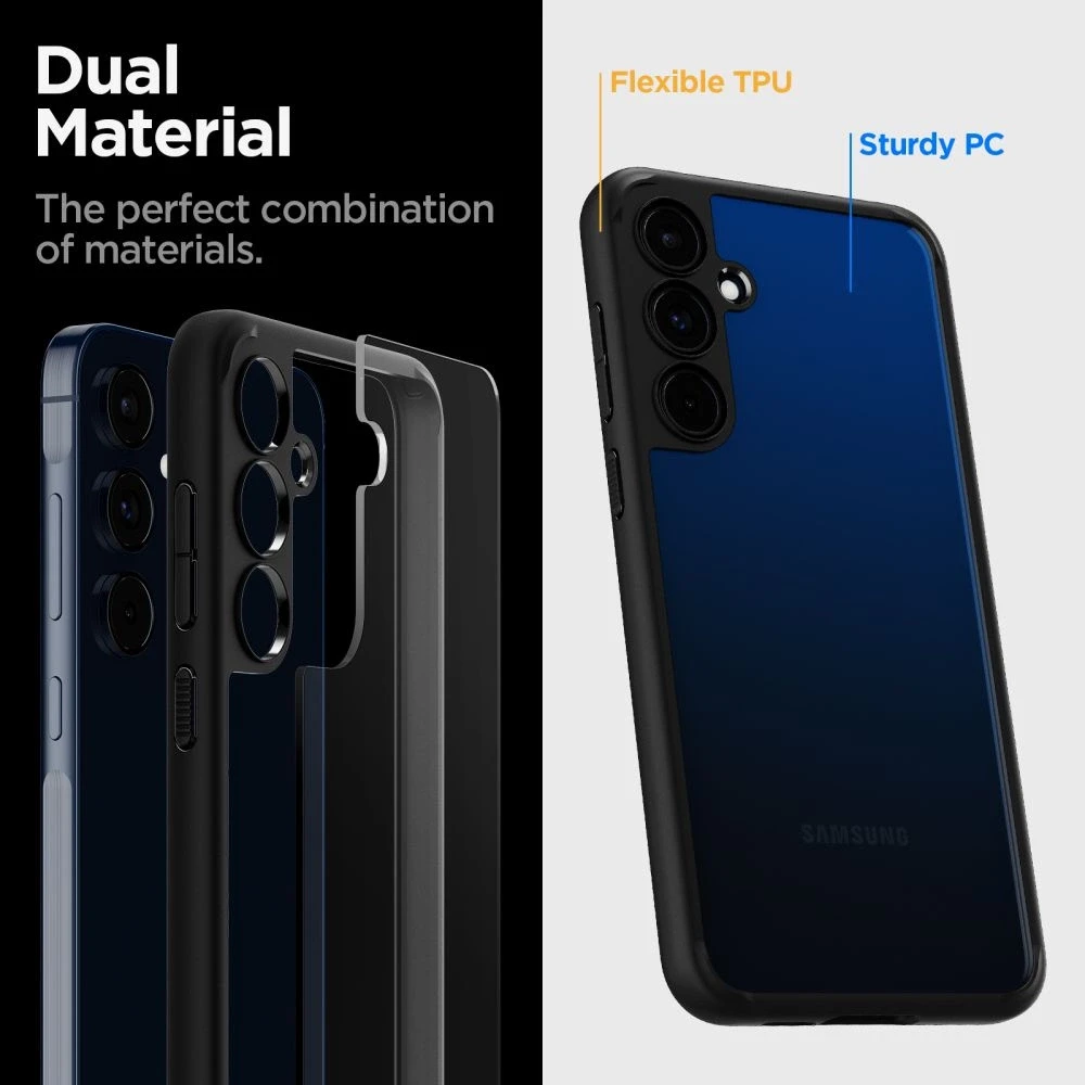 Dėklas SPIGEN ULTRA HYBRID GALAXY A55 5G MATTE Juodas