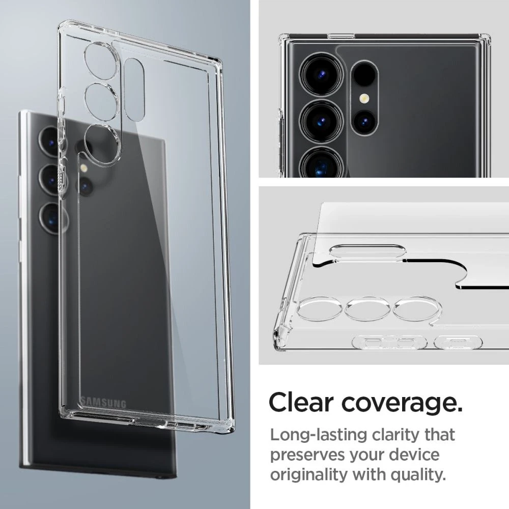 Dėklas SPIGEN ULTRA HYBRID GALAXY S24 ULTRA CRYSTAL CLEAR