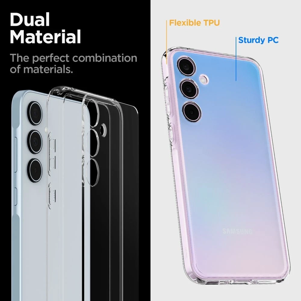 Samsung Galaxy A55 5G Spigen Ultra Hybrid Crystal dėklas telefonui skaidrus