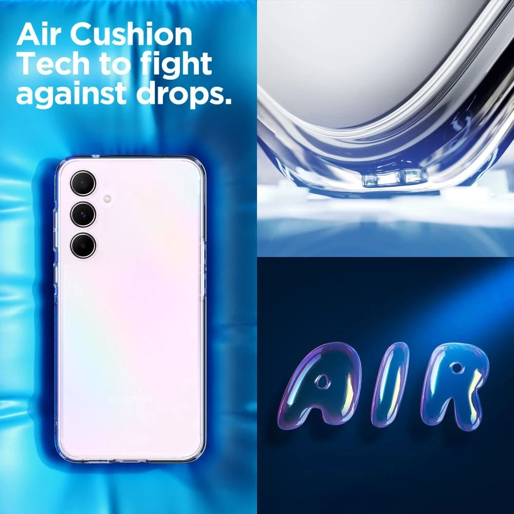 Spigen Ultra Hybrid – dėklas skirtas Samsung Galaxy A55 5G Transparent