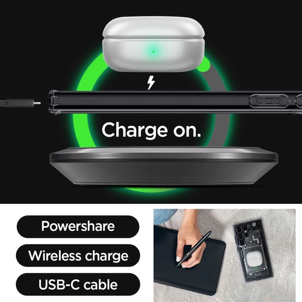 Dėklas Spigen Ultra Hybrid, zero one – Samsung Galaxy S24 Ultra