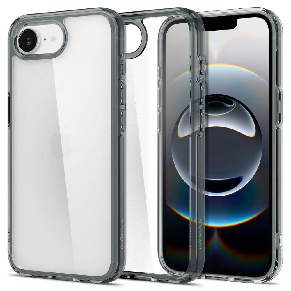 „Spigen Ultra Hybrid“ dėklas, skirtas „iPhone 16e / 17e“ – pilkas
