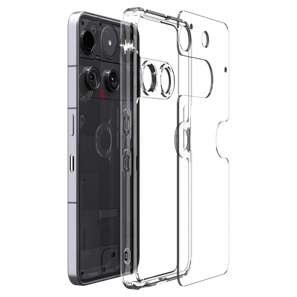 „Spigen Ultra Hybrid“ dėklas, skirtas „Nothing Phone 3“ – skaidrus
