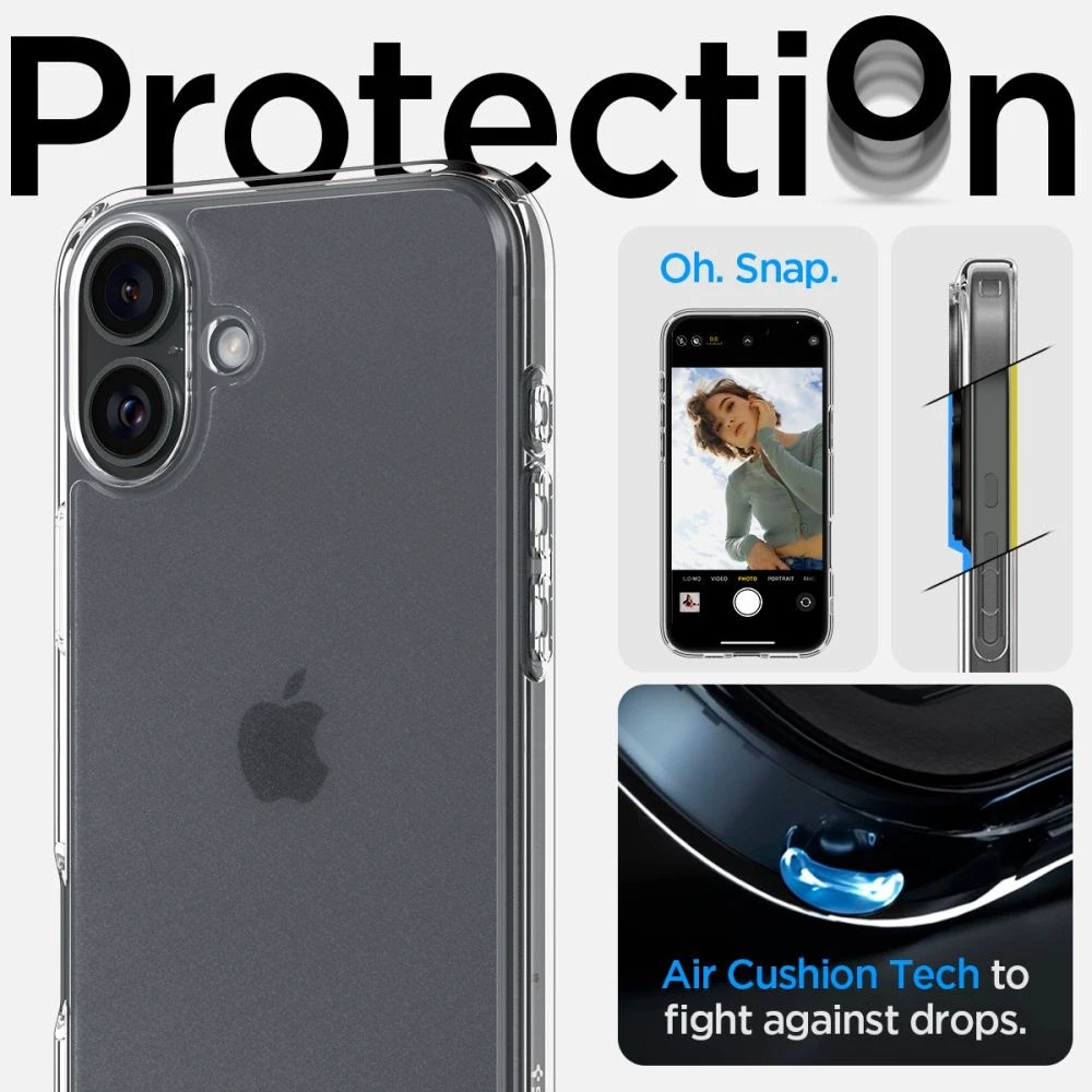 Spigen Ultra Hybrid MagSafe Apple iPhone 16 – dėklas telefonui skaidrus