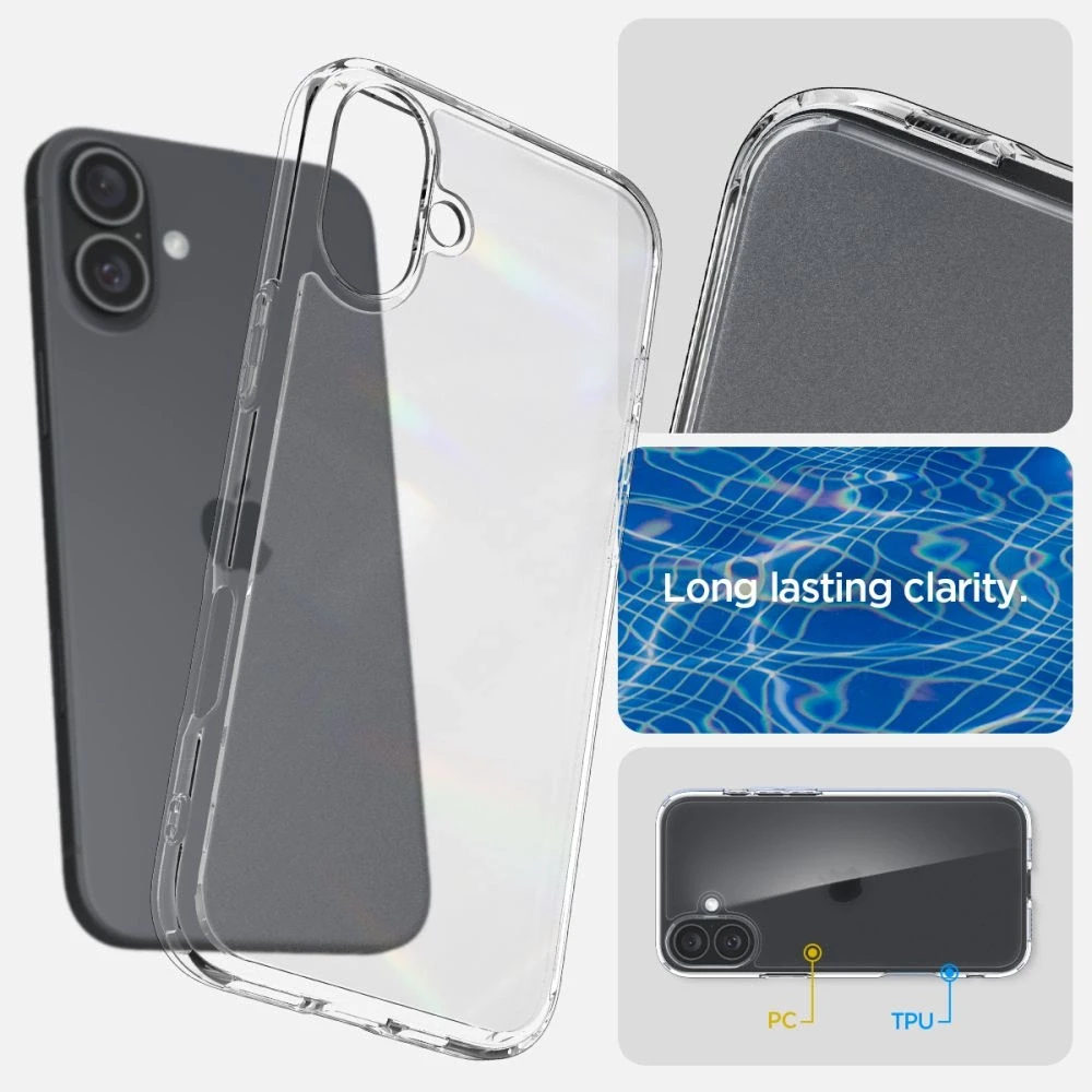 Spigen Ultra Hybrid MagSafe Apple iPhone 16 – dėklas telefonui skaidrus