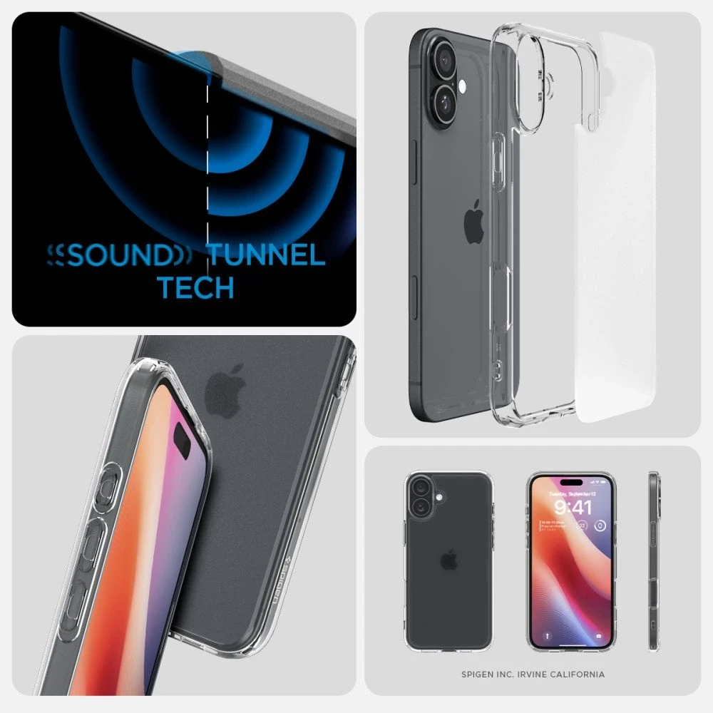 Spigen Ultra Hybrid MagSafe Apple iPhone 16 – dėklas telefonui skaidrus