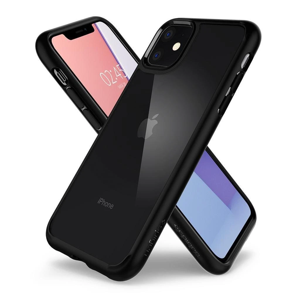 Spigen Ultra Hybrid dėklas skirtas Apple iPhone 11, spalva - Matte Black
