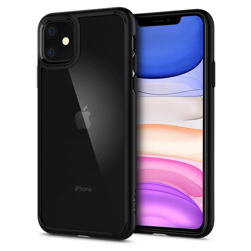 Spigen Ultra Hybrid dėklas skirtas Apple iPhone 11, spalva - Matte Black