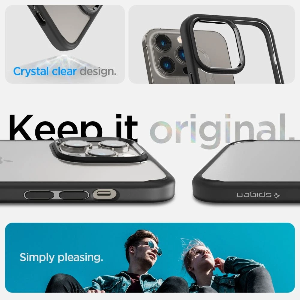 Spigen Ultra Hybrid dėklas skirtas Apple iPhone 14 Pro, spalva - Matte Black