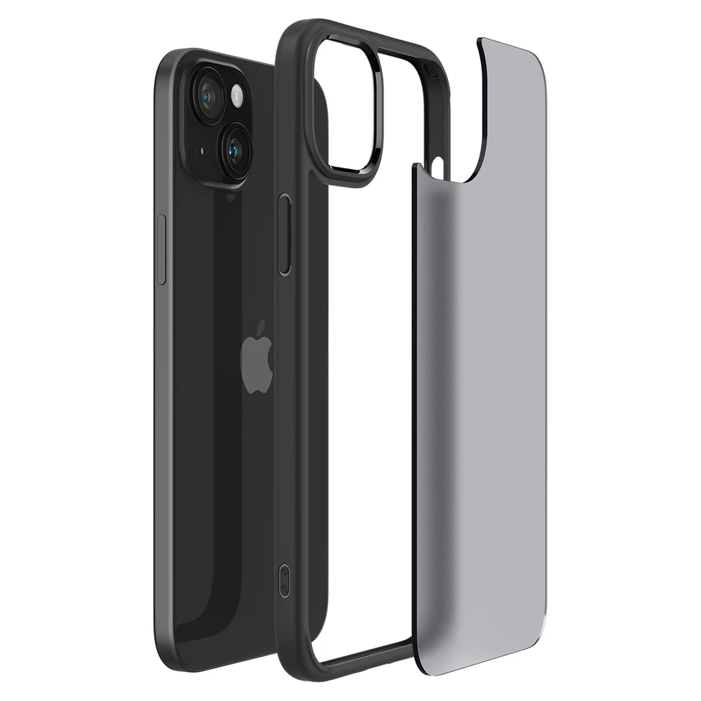 Spigen Ultra Hybrid Matte dėklas skirtas Apple iPhone 15 Plus, spalva - Frost Black