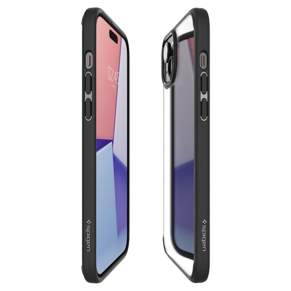 Spigen Ultra Hybrid dėklas skirtas Apple iPhone 15 Plus, spalva - Matte Black