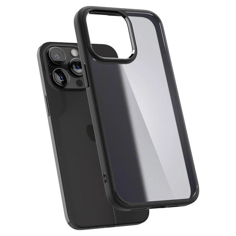 Spigen Ultra Hybrid Matte dėklas skirtas Apple iPhone 15 Pro Max, spalva - Frost Black